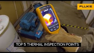 Top 5 Thermal Inspection Points on an electrical motor - discovering energy waste