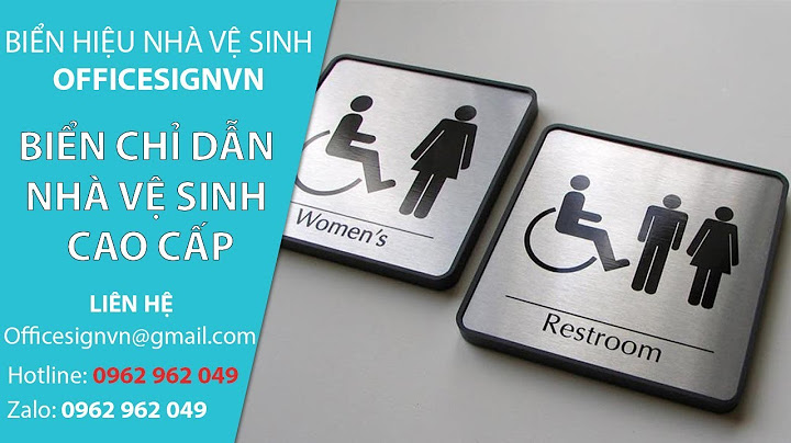 Biển vẫn hướng dẫn nhà vệ sinh