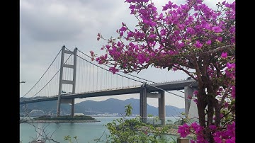4K - Tsing Ma Bridge - Hong Kong - The Most Famous Bridges with Relexation Music 香港青馬大橋 - 放鬆解壓音樂