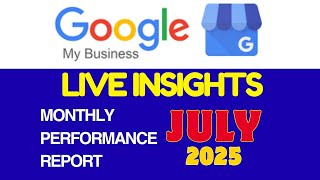 Google My Business Monthly Performance Report – Live Insights