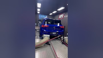 VW Golf 8R sounds like warfare💣 #VWGOLF #GOLFR #MK8R #AKRAPOVIC #DYNO #TUNING #MTRPERFORMANCE #FYP