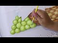 Cómo Pintar Uvas Verdes / How to Paint Green Grapes