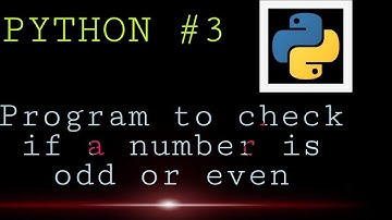 Check if a Number is Odd or Even in python.
