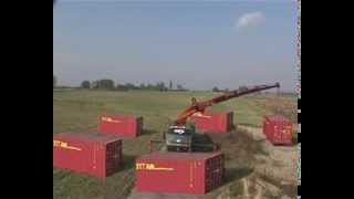 Levering Med Kranbiltitan Containers