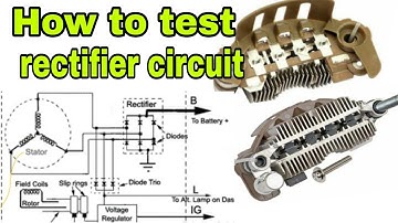 How to check rectifier circuit using test light / what is rectifier of an alternator @Regulator #1M
