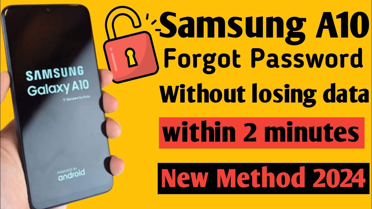 samsung a10 forgot password without losing data New 2024! #