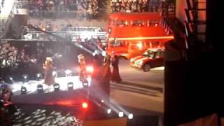 WWE RAW opening pyro and David Hasselhoff entrance.AVI