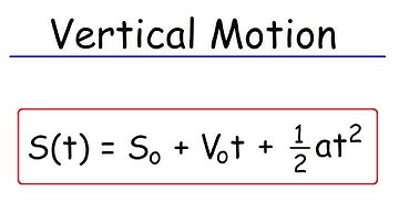 Vertical Motion - Calculus