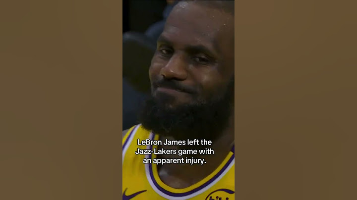 LeBron left the Jazz-Lakers game with an apparent injury