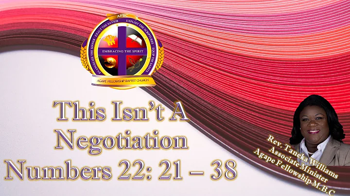 Rev. Taneka Williams: This Isn't a Negotiation