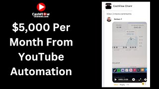 Ryan Hildreth Cashflow Channels Review - Youtube Automation Client Nelson Makes $5,000 Per Month