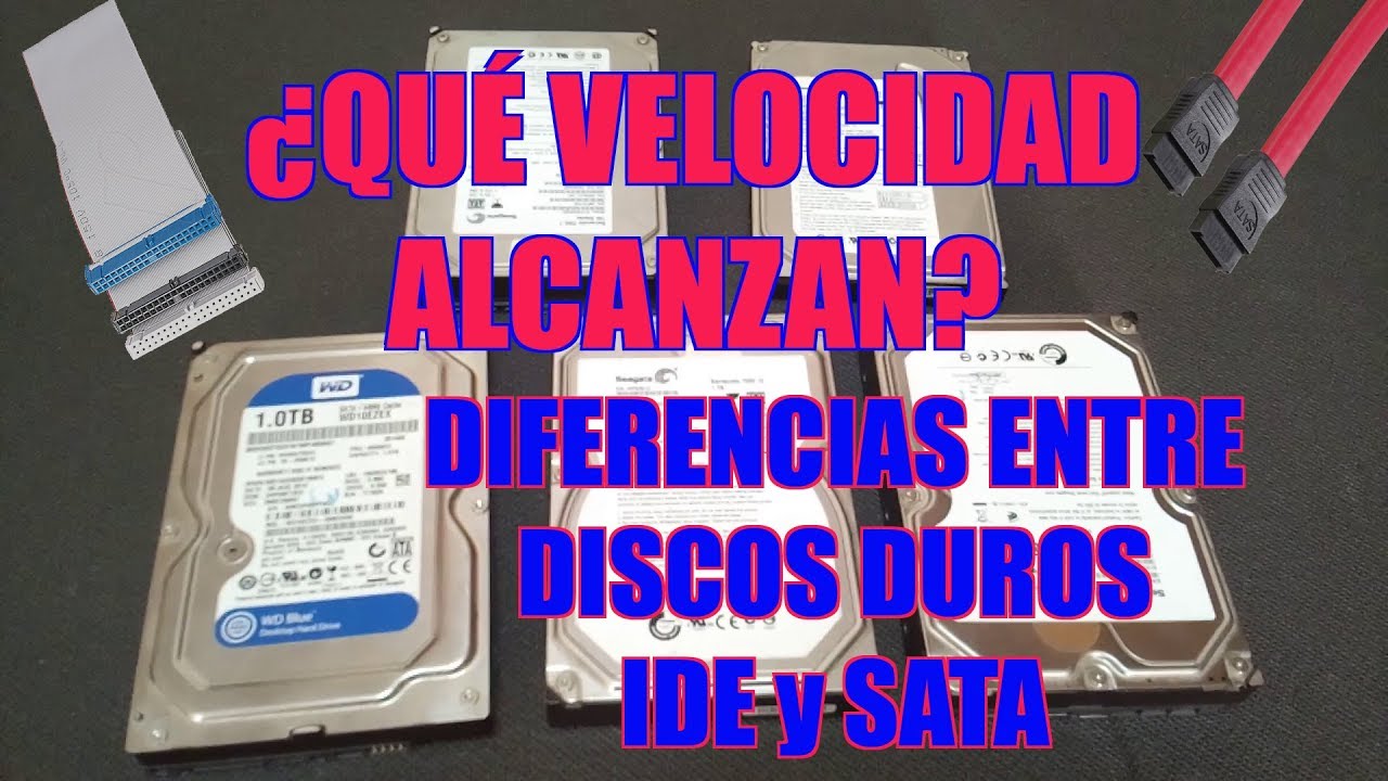 traqueteo Proverbio impactante Differences between IDE and SATA hard drives | What speed do they reach?  SATA II SATA III - YouTube