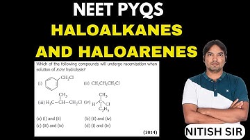 Which of the following compounds will undergo racemisation when solution of KOH hydrolysis
