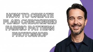 How to Create Plaid Checkered Fabric Pattern Photoshop - KevinHowTo