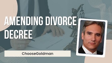 Can My Ex Modify The Divorce Decree After It