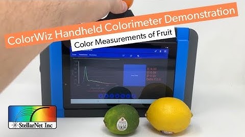 ColorWiz Handheld Colorimeter- Color Measurements of Fruit