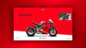 Adobe XD Ducati Web Design - Speed Art