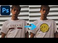 How to Remove a Logo from a T shirt and Add your own in Adobe Photoshop CC Tutorial
