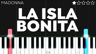 Video thumbnail of "Madonna - La Isla Bonita | EASY Piano Tutorial"