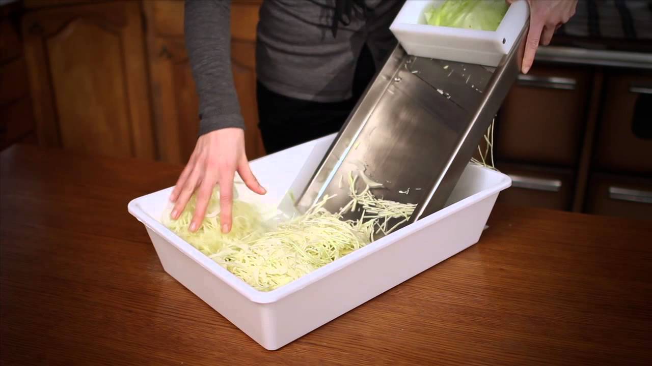 Deluxe Cabbage Shredder Product Demonstration 