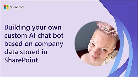 Building your own custom AI chat bot based on company data stored in SharePoint
