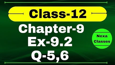 Class 12 Ex 9.2 Q5,6 Math | Chapter9 Class12 | Differential Equations | Ex 9.2 Q5,6 Class 12