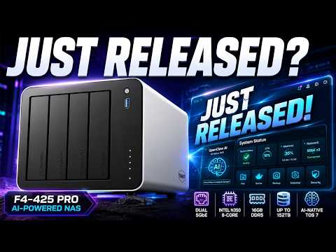 This New AI-Powered NAS Has Dual 5GbE! | TerraMaster F4-425 Pro First Look