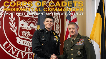 Norwich University Corps of Cadets Regimental Commander | Cadet First Sergeant Matthew S. Ober 