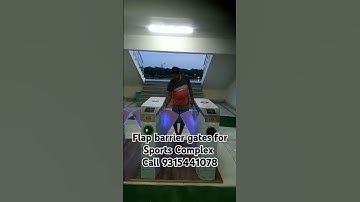 Flap barrier gates for Sports Complex Call 9315441078 #access #essl #biometric #ampletrails