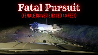 FATAL PURSUIT:  Vehicle crashes ejecting driver during high speed pursuit with Arkansas State Police
