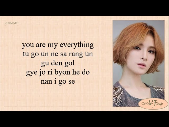 Gummy - You Are My Everything (Descendants of the Sun OST Pt.4) Easy Lyrics class=