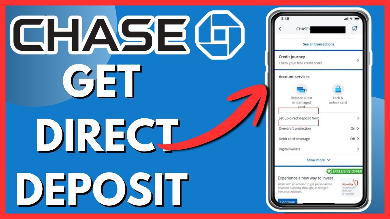 Как получить форму для прямого зачисления средств от Chase (2026) - простое руководство