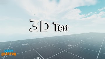 How To Make 3D Text In Obby Creator