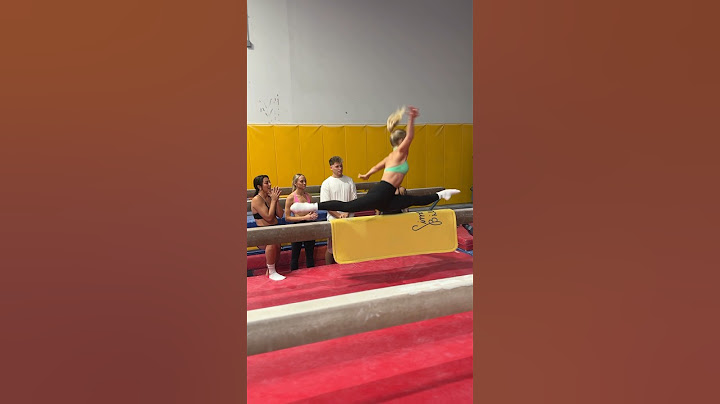 Teagan fell off the beam 😳 (wait till the end)