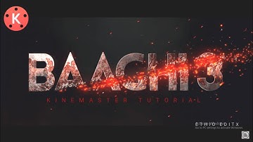 how to make BAAGHI 3 intro