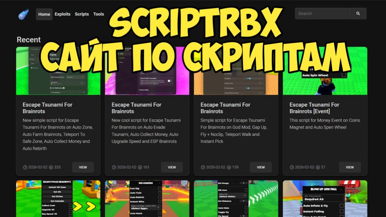 ОБЗОР НОВОГО САЙТА ПО СКРИПТАМ ДЛЯ РОБЛОКСА | SCRIPTRBX