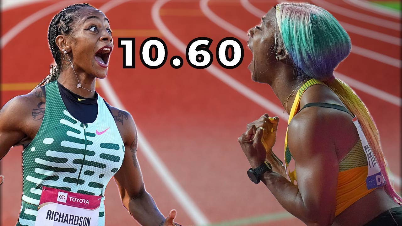 She will win the [2023 track and field championships]100 meters final