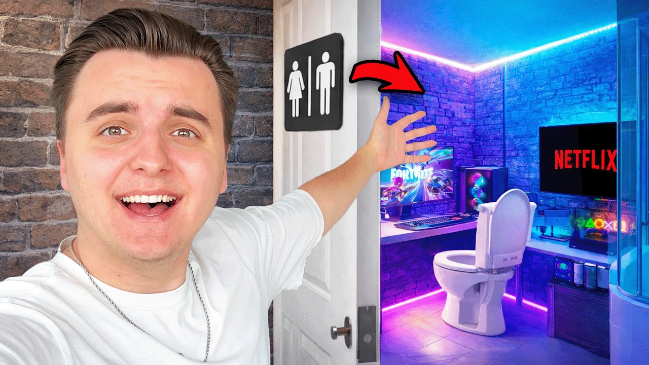 Я превратил Туалет в СЕКРЕТНУЮ Игровую Комнату!