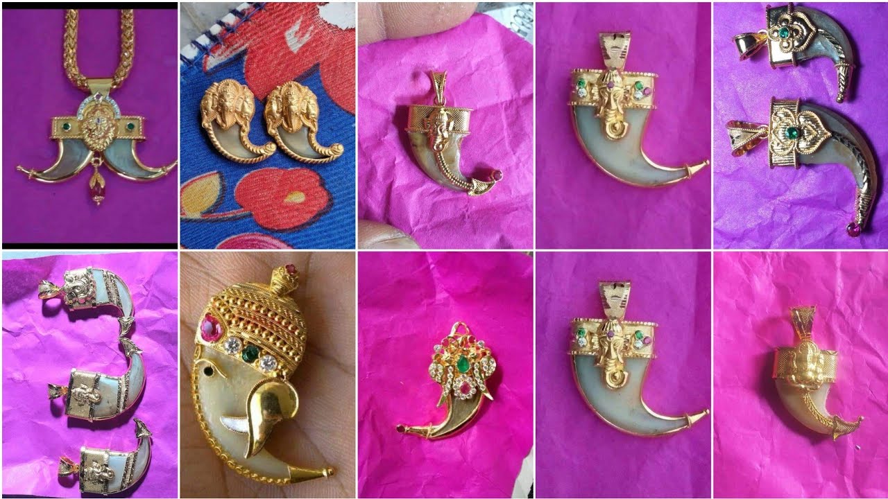 Latest stylish ||tiger||nail locket designs||tiger ||neck pendant designs  for men/ shri jewellery H - YouTube