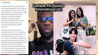 Lambda Phi Epsilon International Inc. Review 