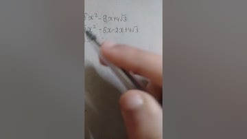 Find the zeroes of the quadratic polynomial root 3 x^2-8x+4√3 Important Maths Question Class 10