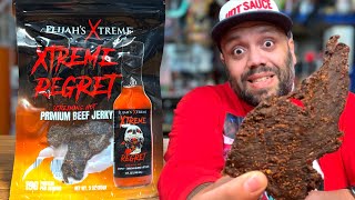 This jerky is definitely SCREAMING HOT! | Elijah’s Xtreme | Xtreme Regret Jerky Review!