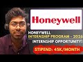 Honeywell Internship Program - 2026 | Free Resources | Complete Guide | Software Engineer 
