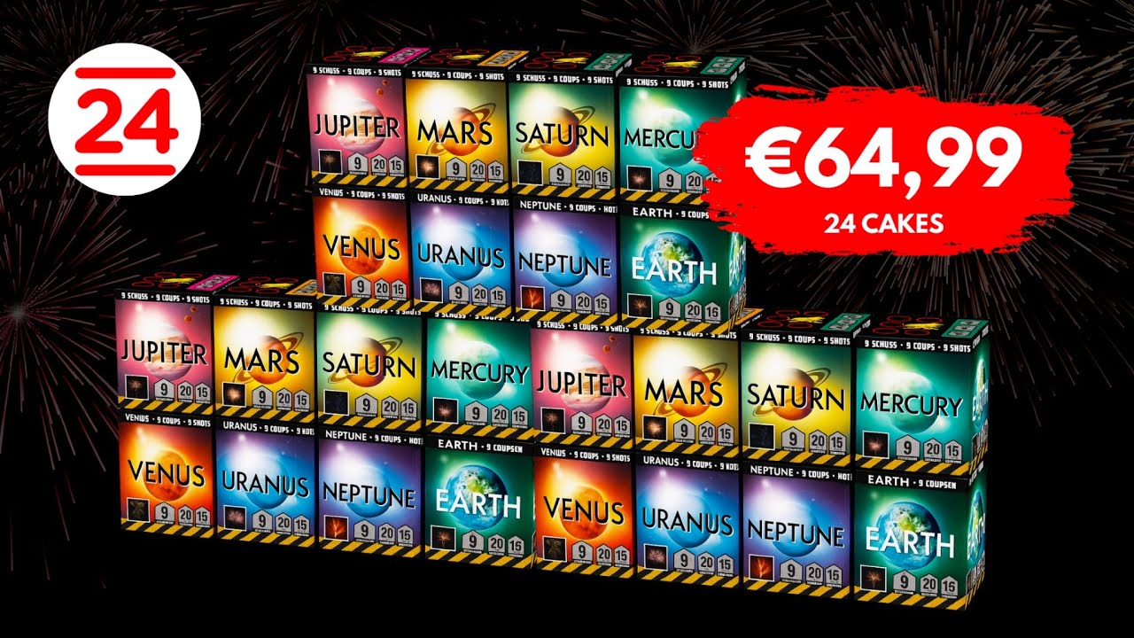 PLANETCAKES *2025 BATCH* - Heron Fireworks (Vuurwerk24)