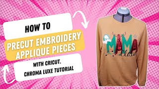 How to turn embroidery files into SVG| How to embroider an applique Sweatshirt|