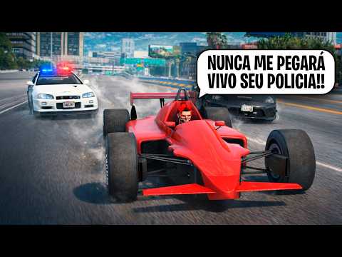 DEI FUGA USANDO UM CARRO DE FORMULA 1 no GTA RP