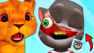TALKING TOM TEM ALGO ESCONDIDO NA CABEÇA NO NOVO APP TALKING TOM E SEUS AMIGOS 2 🤯🧠