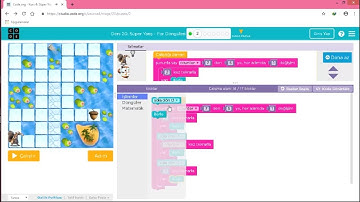 Code.Org Kurs 4 Ders 20 Süper Yarış For Döngüleri