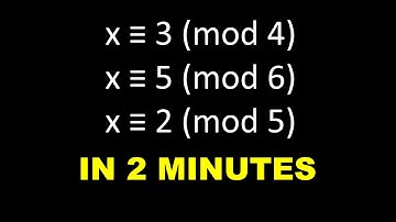 Chinese Remainder Theorem, 2-minute Method