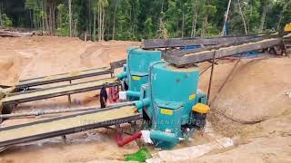 Alluvial placer gold mine separation line#miningequipment #goldminingequipment